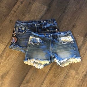 Miss Me Jean Shorts - 2 pairs - size 29